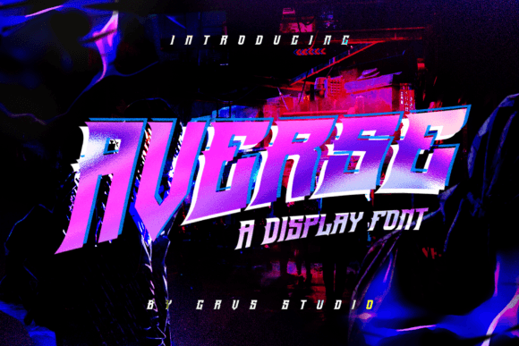 Averse: A Bold, Unapologetic Display Font