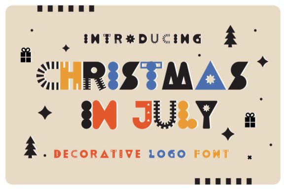 Christmas in July: A Playful Display Font for Summer Campaigns