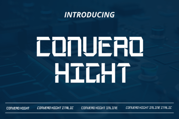Convero Hight: A Techno Display Font That Anchors Brand Identity