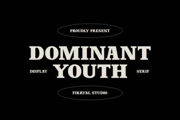 Dominant Youth: A Display Serif Font for Editorial Impact