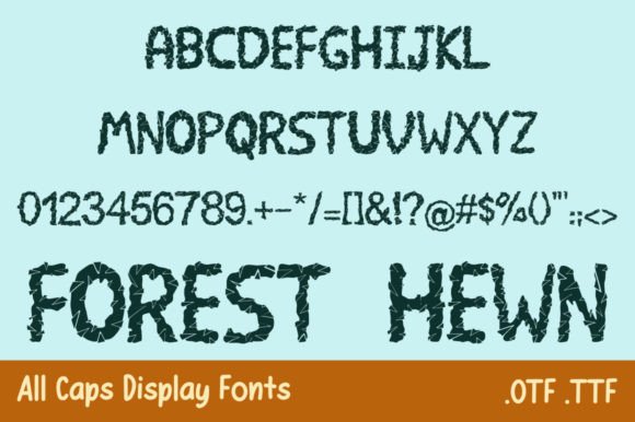 Forest Hewn: A Display Font That Strengthens Your Brand Identity