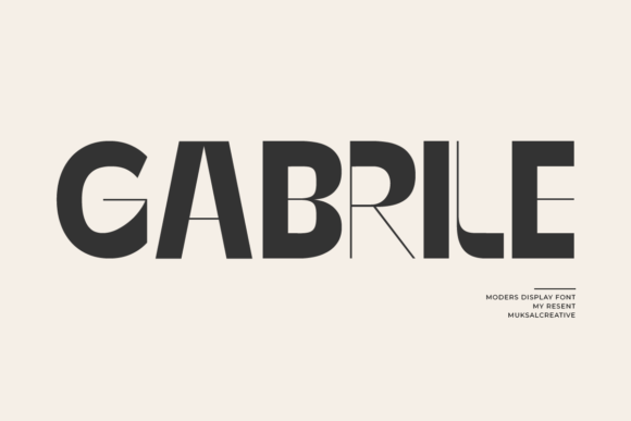 Gabrile: A Display Font That Breathes With Your Editorial Voice