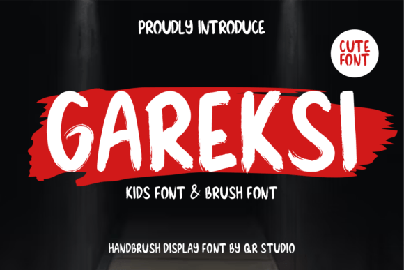 Gareksi: A Brush Display Font with Quiet Confidence