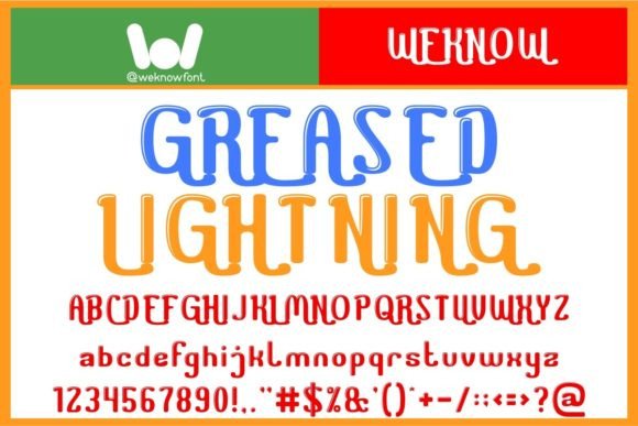 Greased Lightning: A Display Font That Sparks Energy
