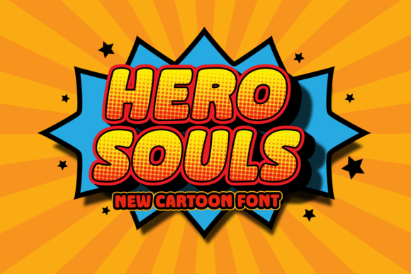 Hero Souls: A Friendly Display Font That Stops Scrolling