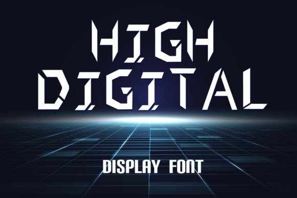 High Digital Font: A Display Typeface That Cuts Through the Feed