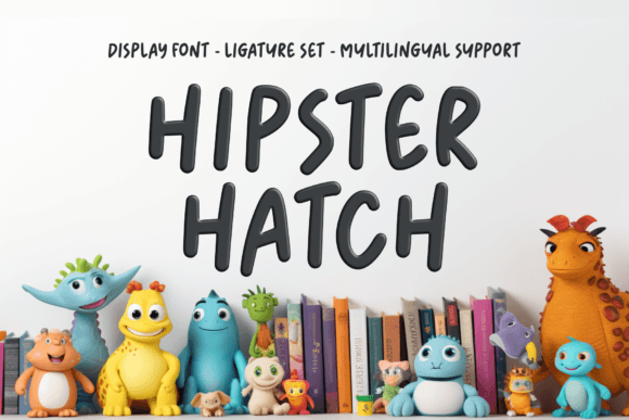Hipster Hatch: A Playful Display Font for Editorial Charm