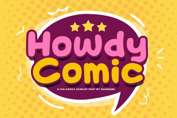 Howdy Comic: A Display Font That Commands Attention
