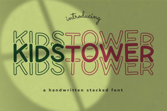 Kids Tower Font: A Playful, Polished Display Typeface for Crafters