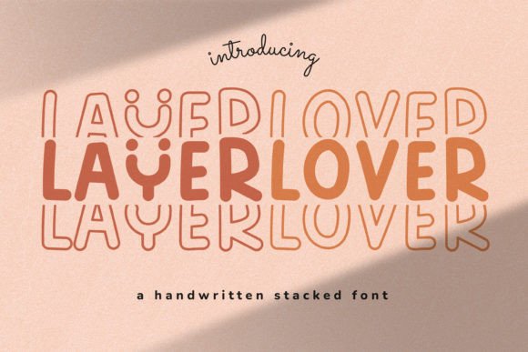 Layerlover: A Display Font That Feels Like Handmade Magic