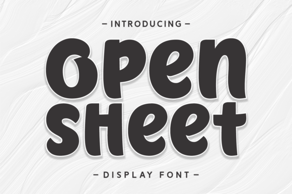 Open Sheet: A Display Font That Makes Your Headlines Feel Human