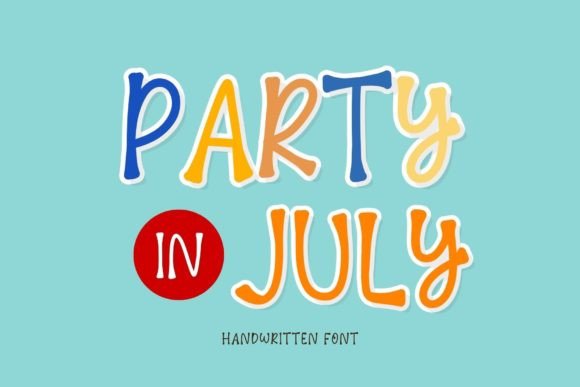 Party in July: A Display Font That Feels Like Summer Light