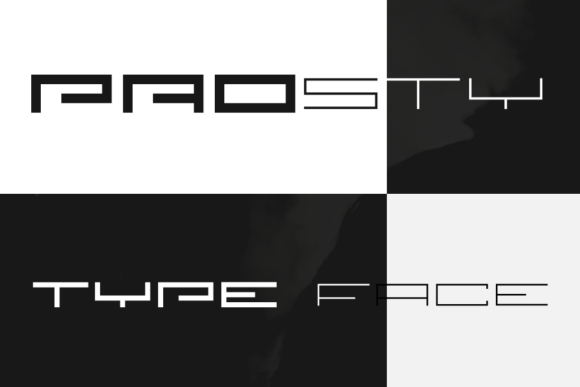 Prosty: A Clean, Geometric Display Typeface for Modern Branding