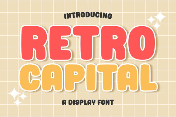 Retro Capital: A Bold Display Font for Editorial Impact