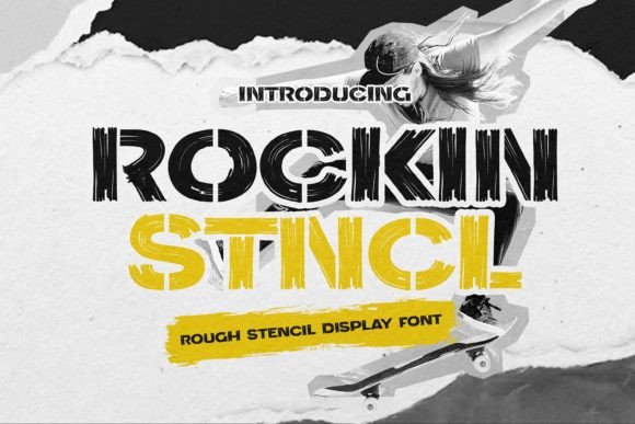 Rockin Stncl: A Bold Stencil Display Font for Handmade Brands