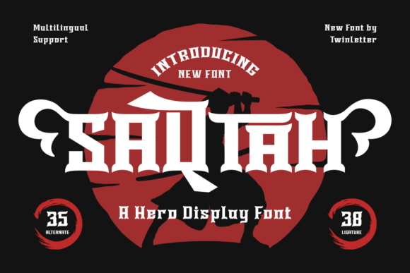 Saqtah: A Bold Display Font for Hero Sections & Brand Impact