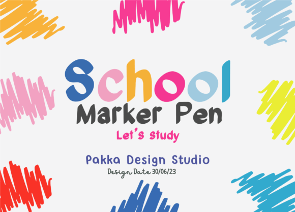 School Marker Pen: A Playful Display Font for Digital Creativity