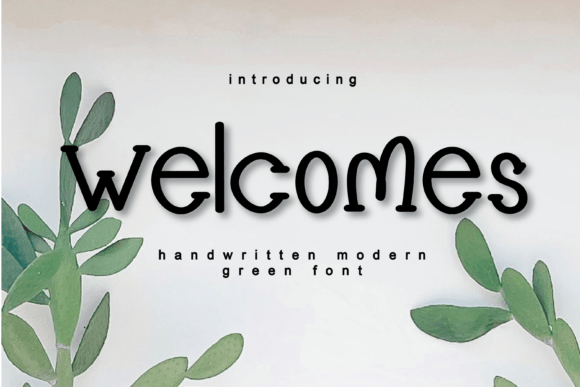 Welcomes: A Handwritten Display Font with Heart