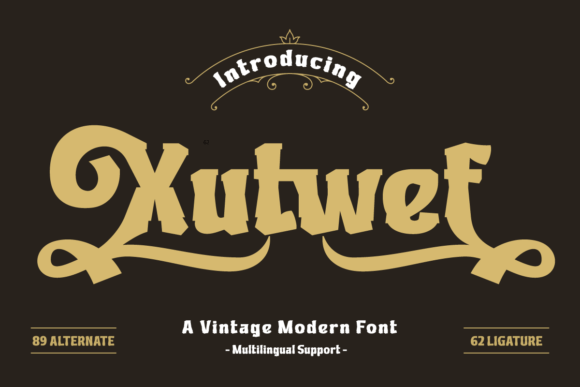 Xutwef: A Bold Display Font That Makes Your Brand Instantly Memorable